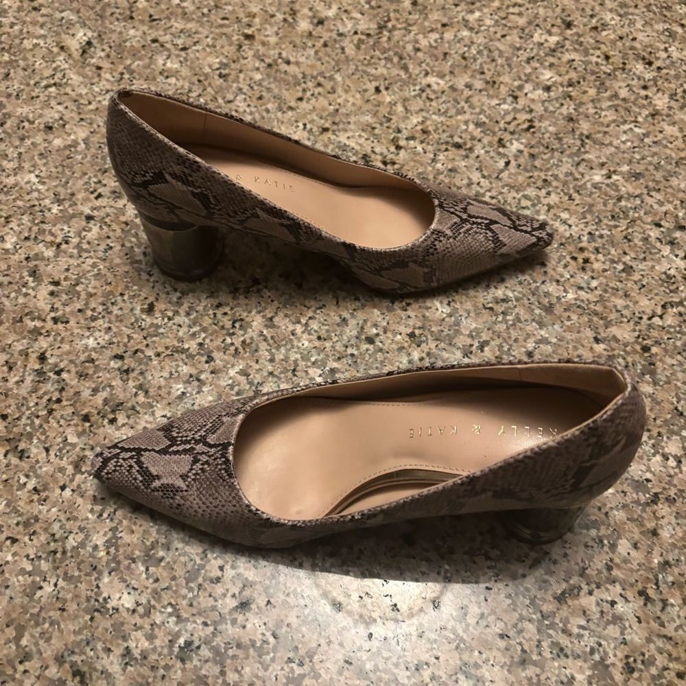 Kelly & Katie Snake Print Heels - Brown. Size 6M Nice condition! - Picture 3 of 14